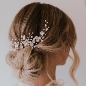 Untamed petals floral bridal hair comb